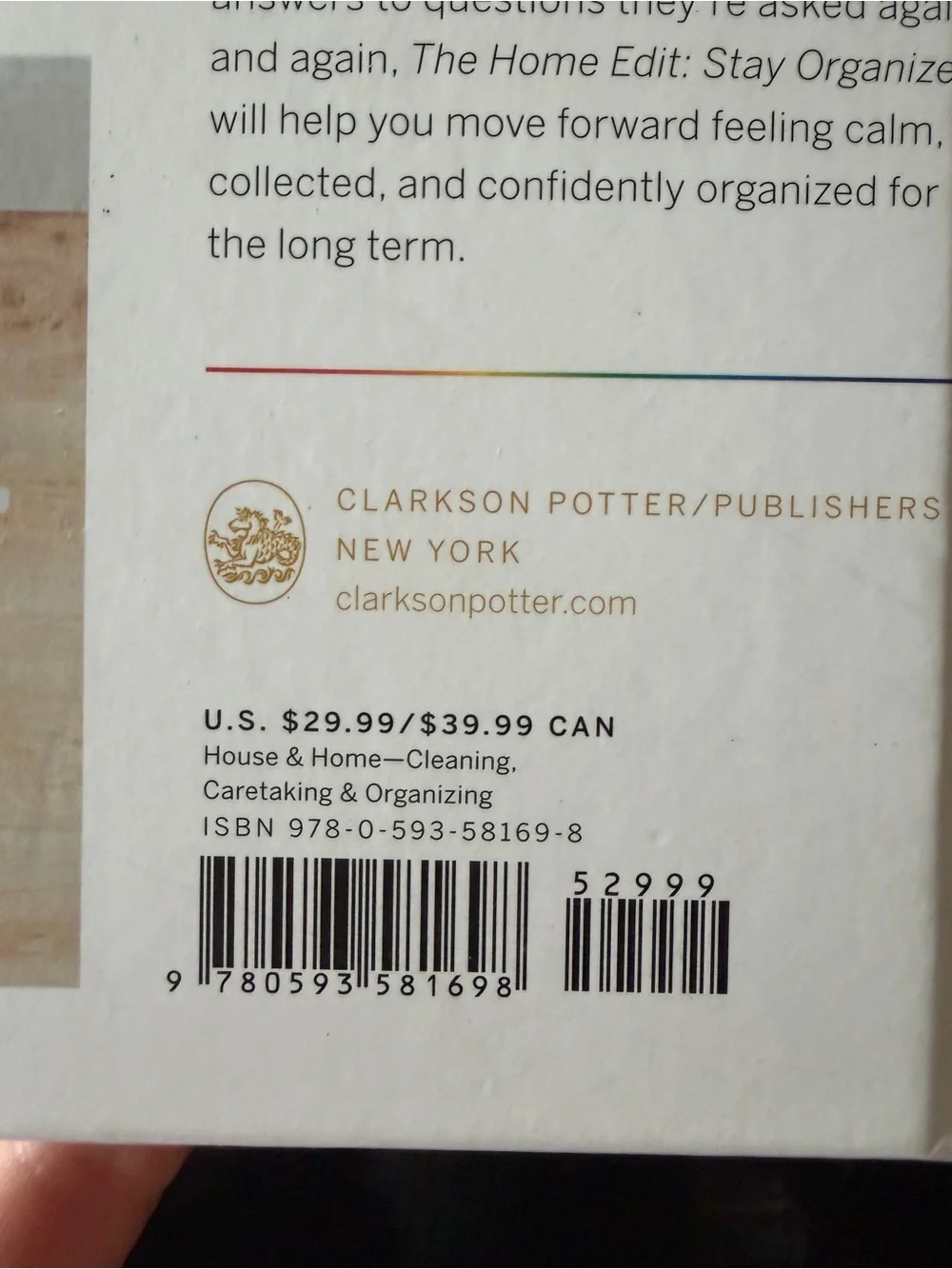 The Home Edit Stay Organized Hardcover Book NWT organization GREAT GIFT